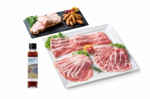【送料無料】館ヶ森高原豚 焼肉セット（タレ付き）